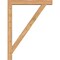 Ekena Millwork Traditional Block Smooth Bracket w/ Offset Brace, Western Red Cedar, 5 1/2"W x 36"D x 48"H BKT0604X36X48TRA05SWR - alternate 4